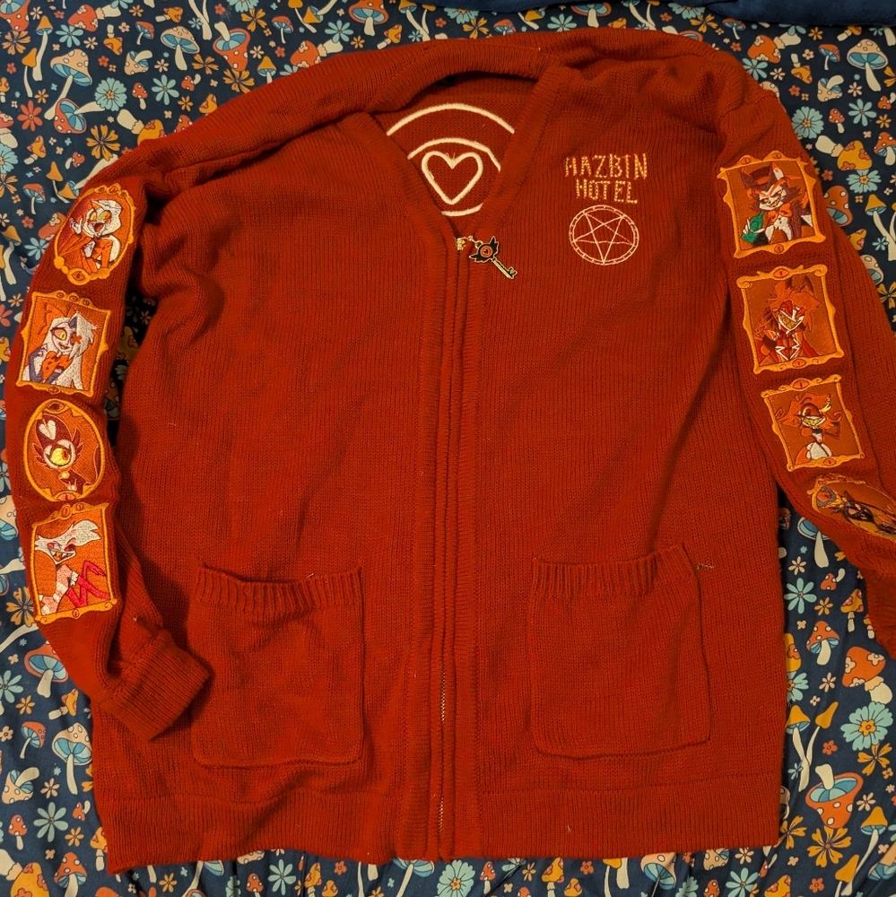 Hazbin Hotel Zip Up Cardigan